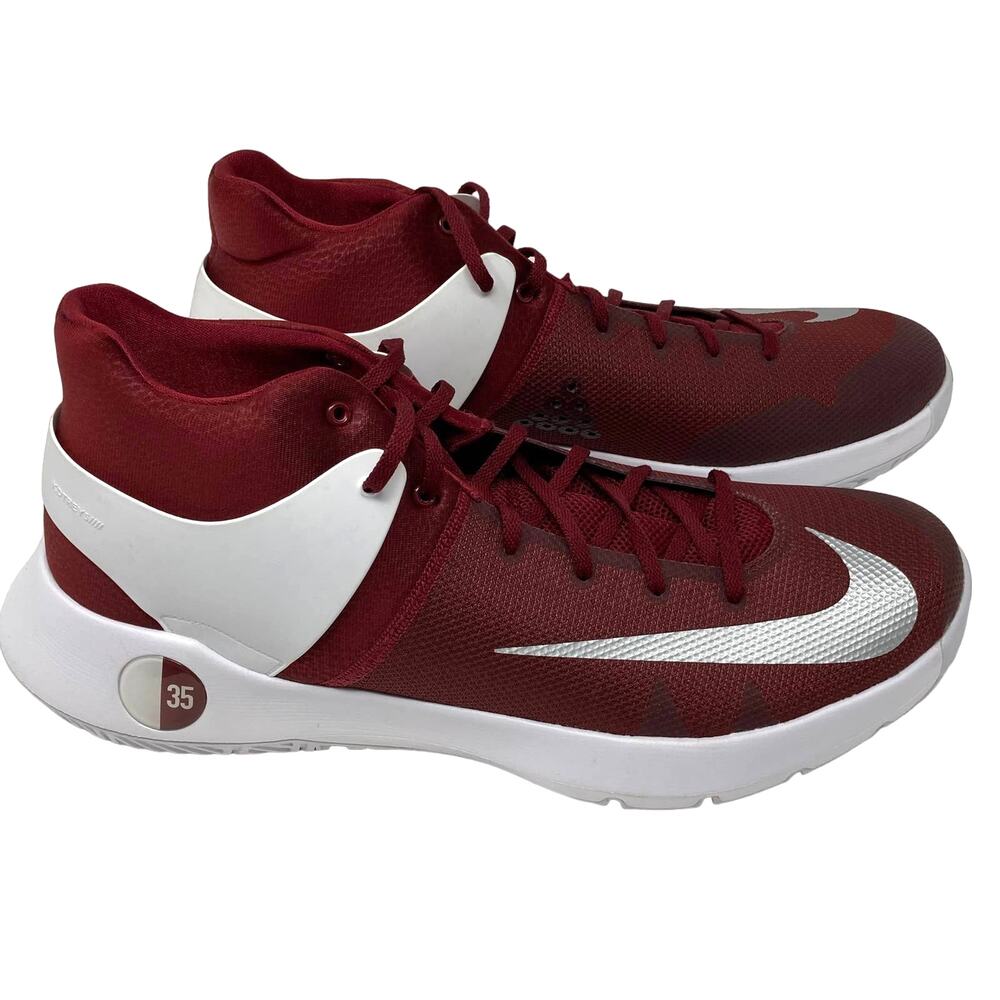 Nike KD Trey 5 IV Promo Basketball Kevin Durant Maroon White Sneakers Mens 17.5